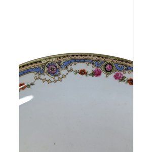 Antique Serving Platter Bloch Oval 16 inches Made In Czechoslovakia 1918-1939